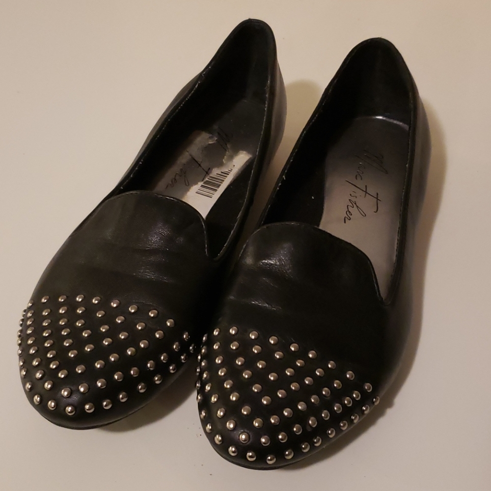 Marc Fisher studded flats with lamb skin leather - Picture 5 of 6